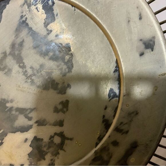 Vintage Leonard silver plate basket thanksgiving, bread basket Hong Kong - Picture 3 of 6